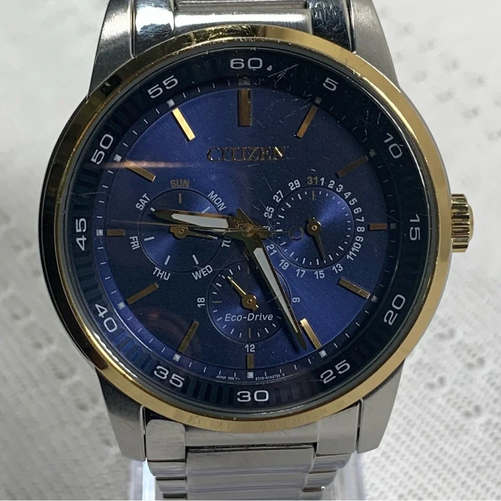 Citizen Eco-Drive Blue Faced Wrist Watch